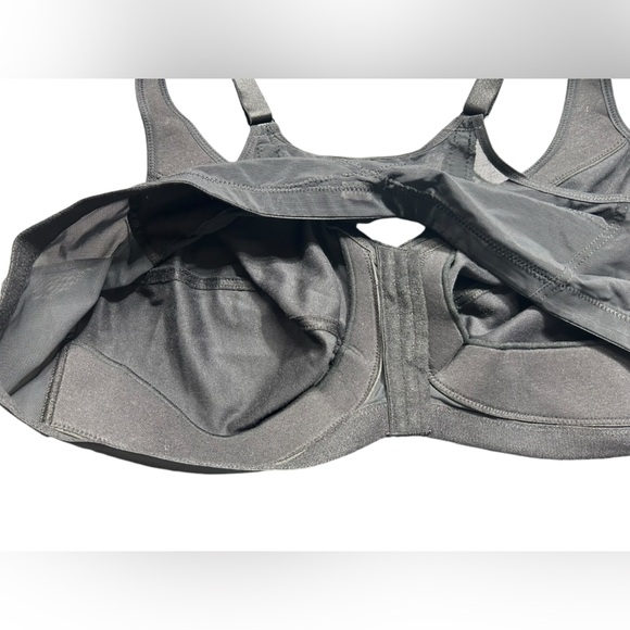 GLAMORISE black full figure 40F wirefree MagicLift front close posture bra NWOT - Picture 5 of 6